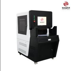 Hispeed Automatic Double Station Fiber Laser Marking Machine